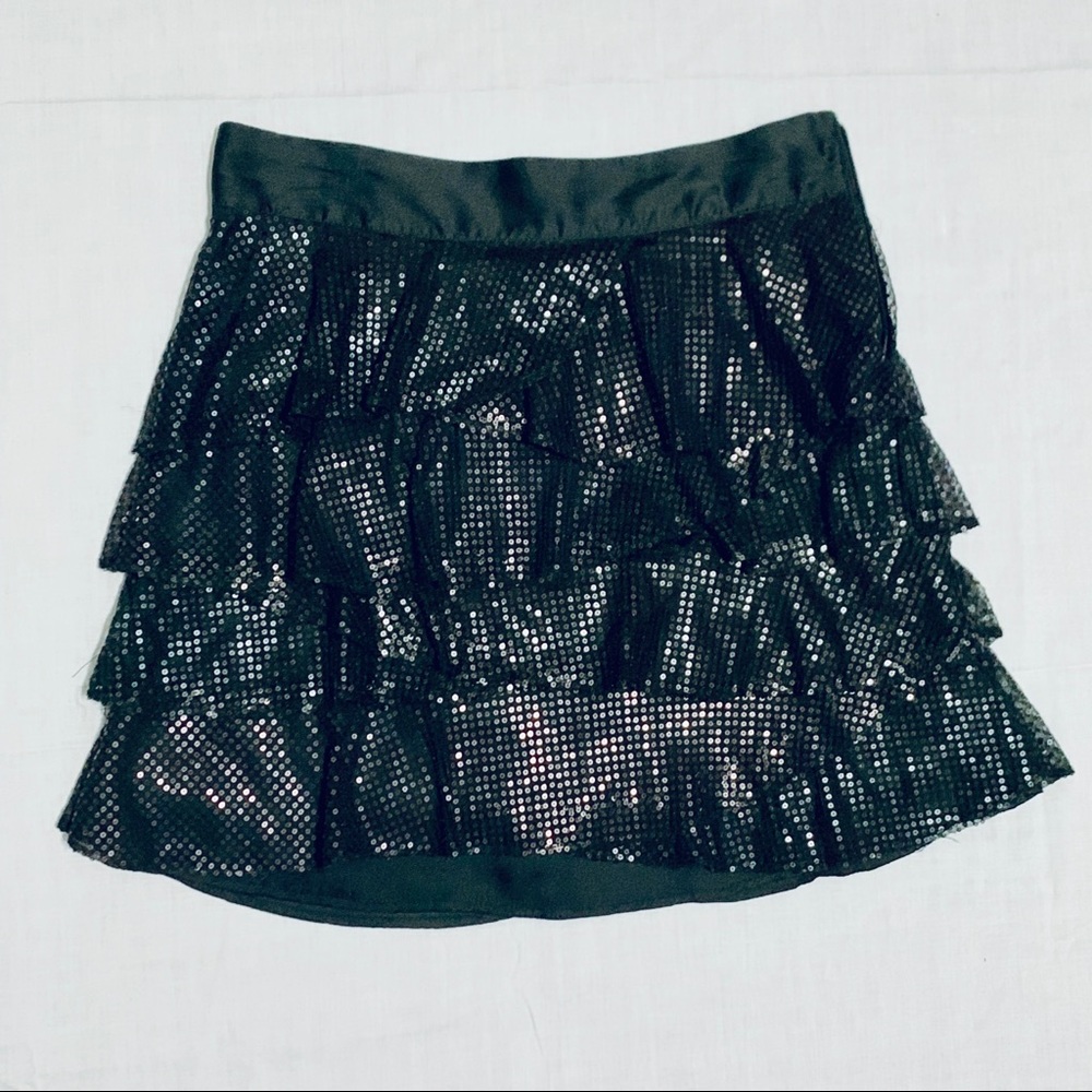 Black sequence dress up skirt